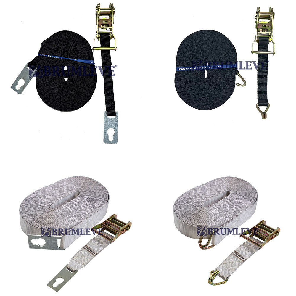 tarp tie down straps Brumleve Center Ridge Strap Kit with Ratchet 2 inch x 46 feet / Keyhole Plates