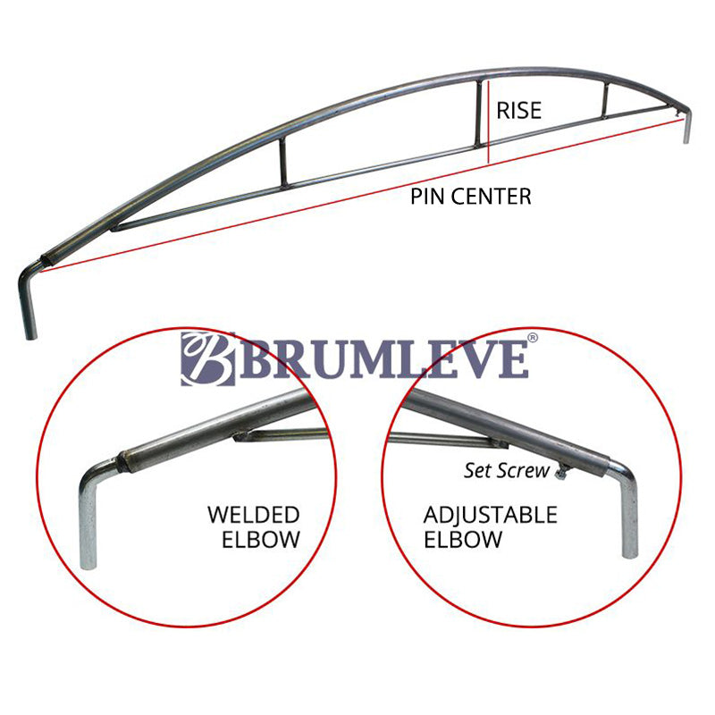 tarp bows Brumleve Reinforced Steel Tarp Bow with Elbows **