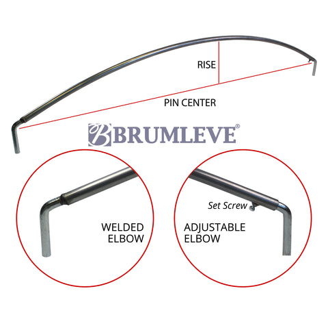 Brumleve Heavy Duty Steel Tarp Bow with Elbows **