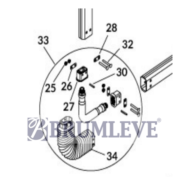 Shur-Co Replacement Flex Arm Joint Kit Plastic