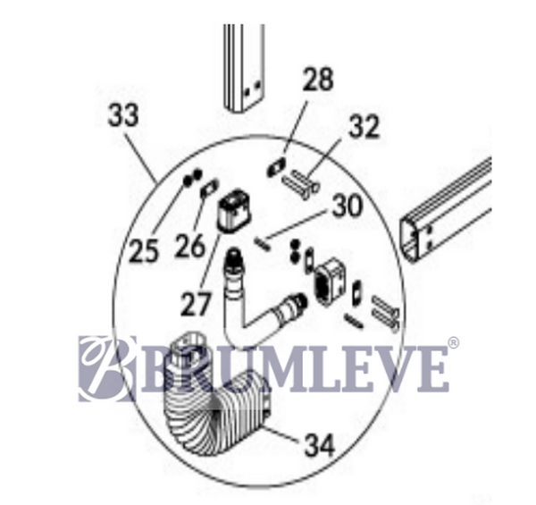Replacement Flex Arm Joint Kit Plastic