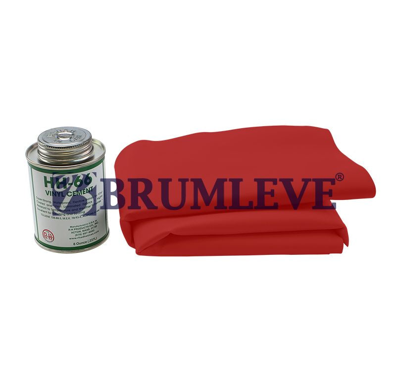 Brumleve Tarp Repair Kit 30 x 30 inch / Red