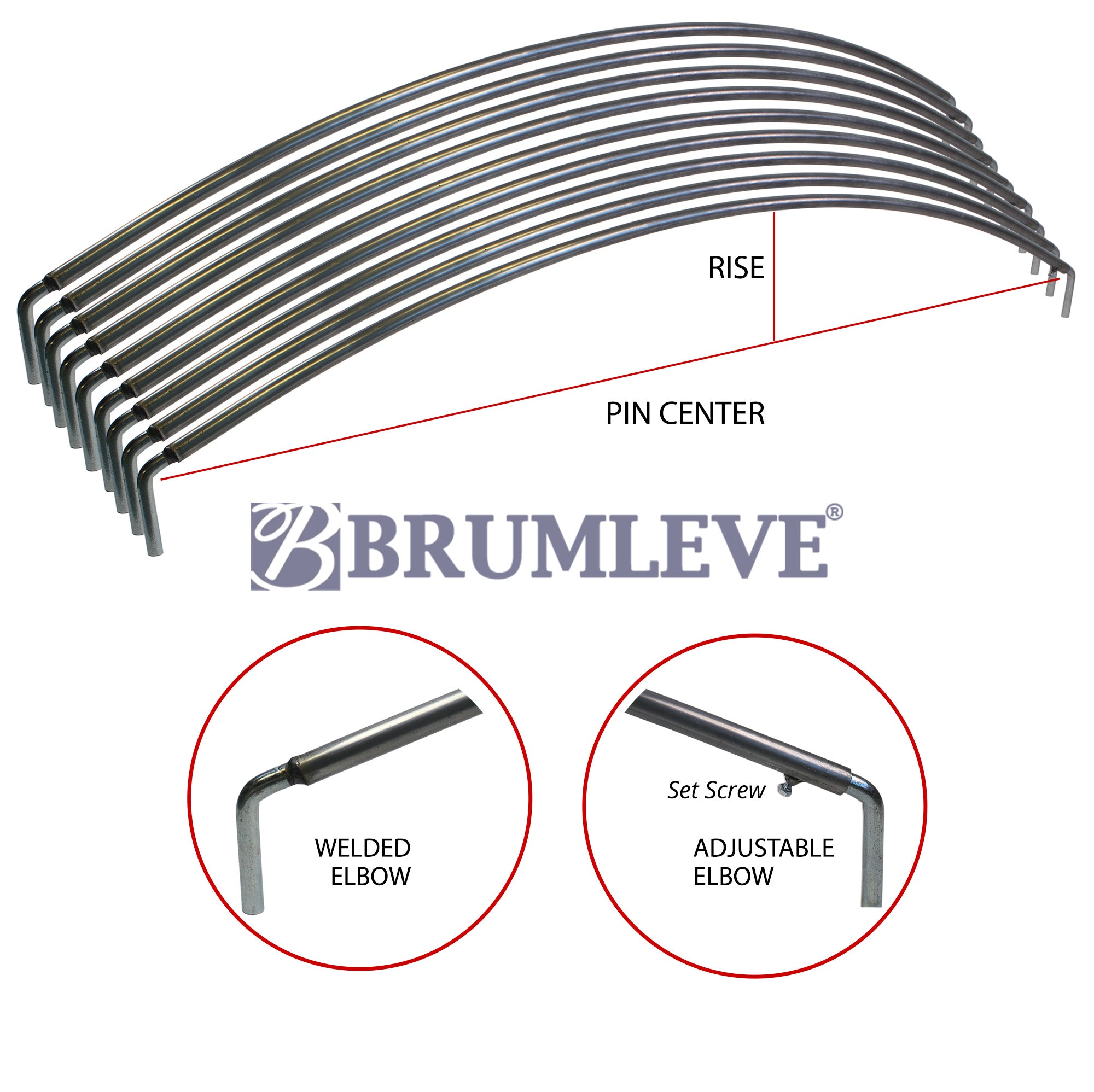 Brumleve Heavy Duty Steel Tarp Bow Pack
