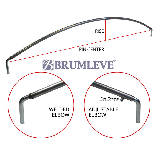 Brumleve Super Duty Steel Tarp Bow with Elbows **