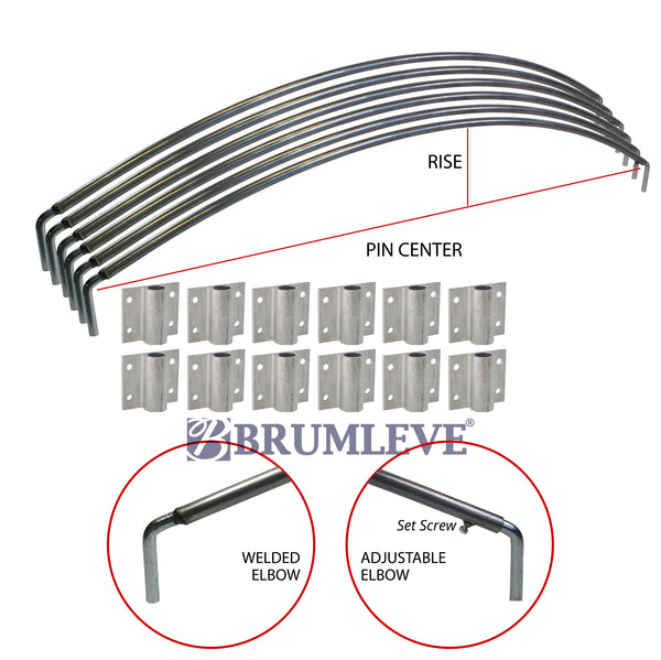 Brumleve Heavy Duty Steel Tarp Bow Ultimate Kit