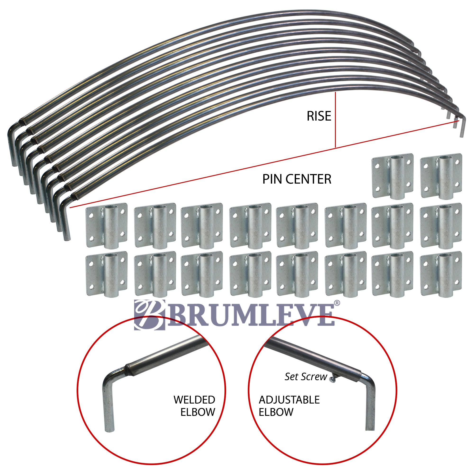 Brumleve Super Duty Steel Tarp Bow Ultimate Kit