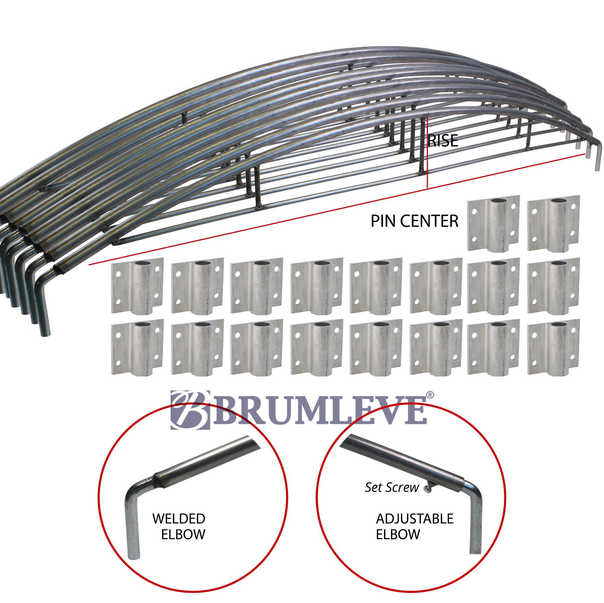 Brumleve Reinforced Steel Tarp Bow Ultimate Kit