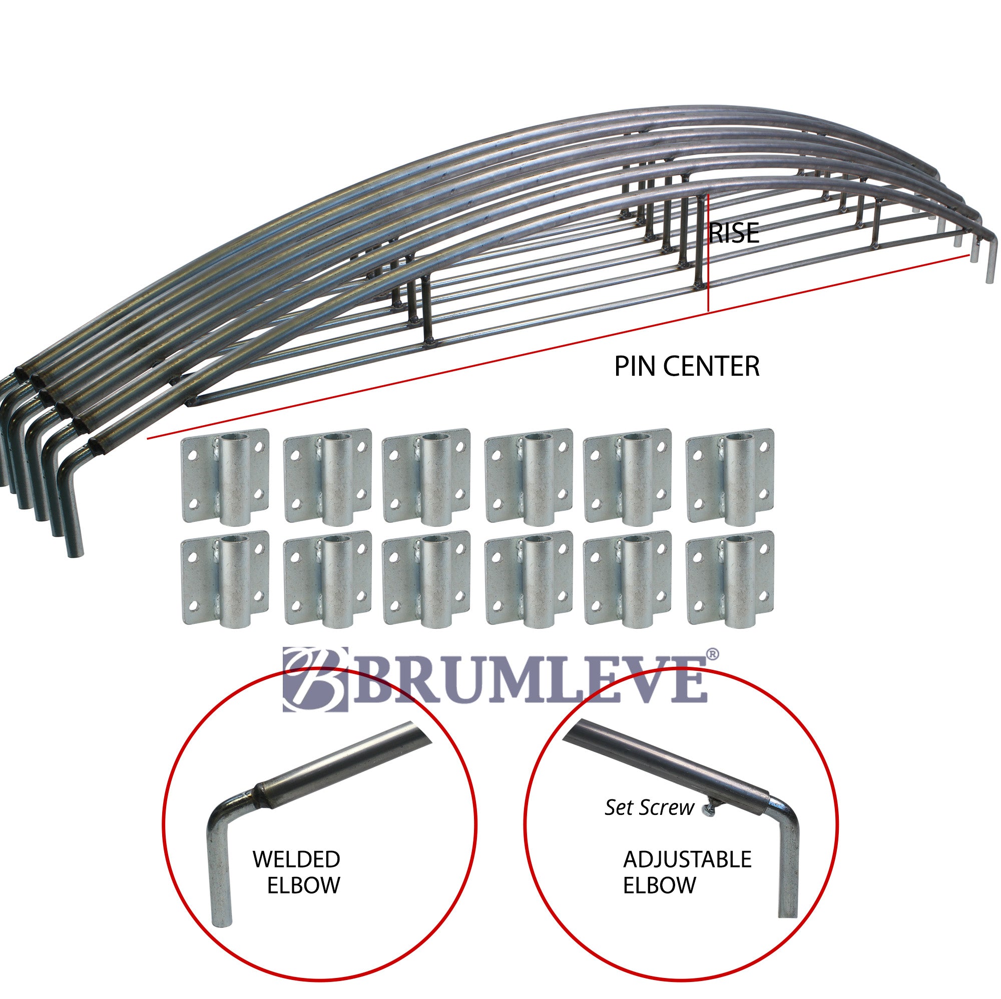 Brumleve Reinforced Steel Tarp Bow Ultimate Kit