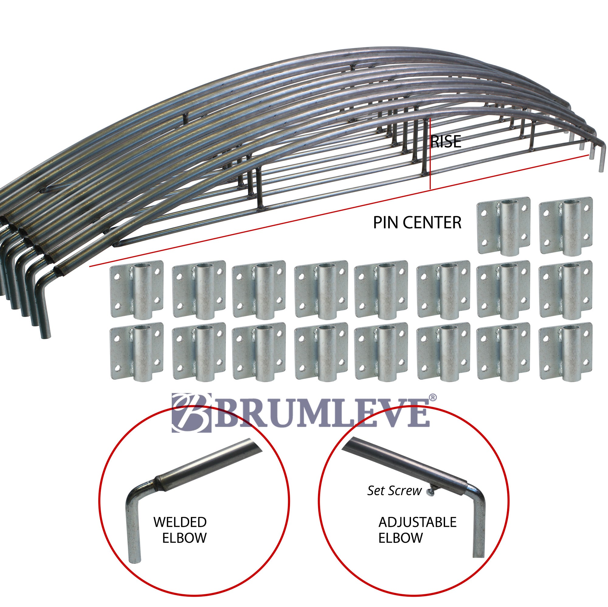 Brumleve Reinforced Steel Tarp Bow Ultimate Kit